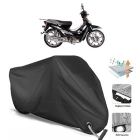 Coverplus Kuba XY100E Siyah Motosiklet Branda