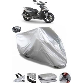 Coverplus Kymco Agility 150 Gri Arka Çanta Uyumlu Su Geçirmez Motosiklet Brandası