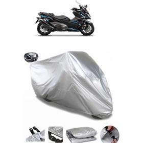 Coverplus Kymco AK 550 Gri Arka Çanta Uyumlu Su Geçirmez Motosiklet Brandası