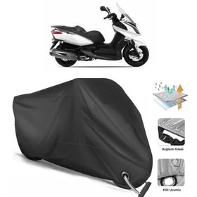 Coverplus Kymco Downtown 300i Siyah Motosiklet Branda