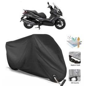 Coverplus Kymco Downtown 350i ABS Siyah Motosiklet Branda