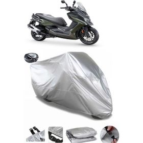 Coverplus Kymco DT X360 Gri Arka Çanta Uyumlu Su Geçirmez Motosiklet Brandası