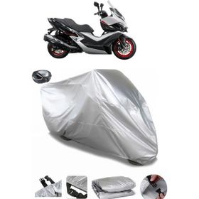 Coverplus Kymco Xciting VS 400 Gri Arka Çanta Uyumlu Su Geçirmez Motosiklet Brandası