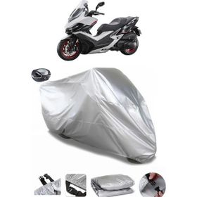 Coverplus Kymco Xciting VS 400 Limited Edition Gri Arka Çanta Uyumlu Su Geçirmez Motosiklet Brandası