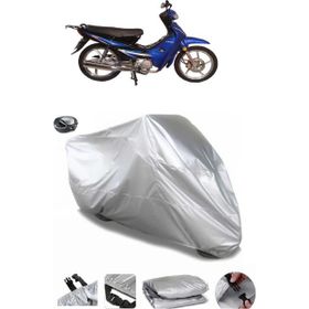 Coverplus Lifan TAY 100 Gri Arka Çanta Uyumlu Su Geçirmez Motosiklet Brandası