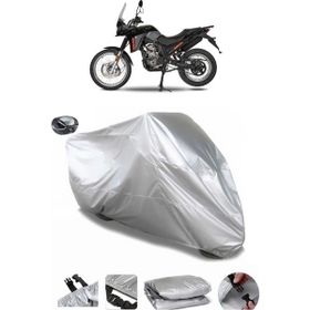 Coverplus Malaguti Dune X 125 Black Edition Gri Arka Çanta Uyumlu Su Geçirmez Motosiklet Brandası