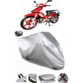 Coverplus Modenas Modesa 100 Gri Arka Çanta Uyumlu Su Geçirmez Motosiklet Brandası