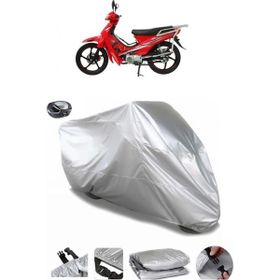 Coverplus Mondial 100 MFM Gri Arka Çanta Uyumlu Su Geçirmez Motosiklet Brandası