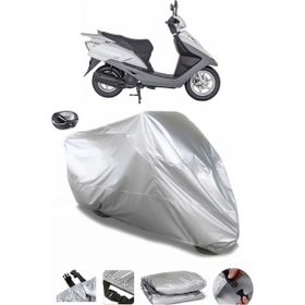 Coverplus Mondial 100 NT Turkuaz Gri Arka Çanta Uyumlu Su Geçirmez Motosiklet Brandası