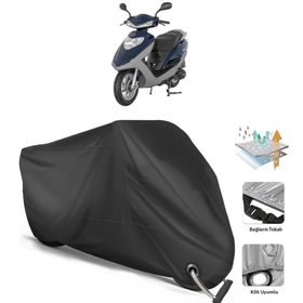 Coverplus Mondial 100 NT Turkuaz Siyah Motosiklet Branda