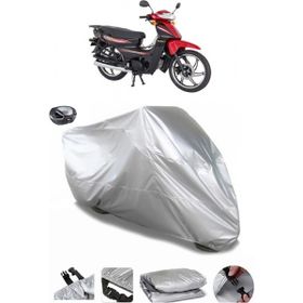 Coverplus Mondial 100 SFC Exclusive Gri Arka Çanta Uyumlu Su Geçirmez Motosiklet Brandası