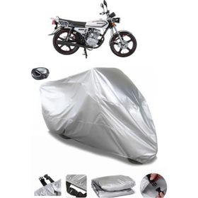 Coverplus Mondial 100 UAG Gri Arka Çanta Uyumlu Su Geçirmez Motosiklet Brandası