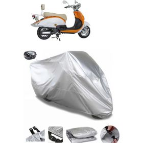 Coverplus Mondial 125 ZNU I Gri Arka Çanta Uyumlu Su Geçirmez Motosiklet Brandası