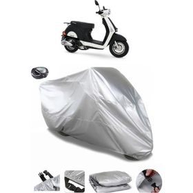 Coverplus Mondial 50 Revival Gri Arka Çanta Uyumlu Su Geçirmez Motosiklet Brandası