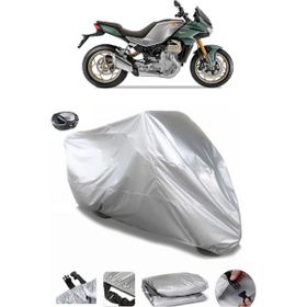 Coverplus Moto Guzzi V100 Mandello Gri Arka Çanta Uyumlu Su Geçirmez Motosiklet Brandası