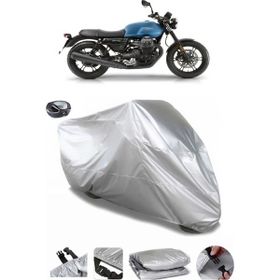 Coverplus Moto Guzzi V7 III Gri Arka Çanta Uyumlu Su Geçirmez Motosiklet Brandası