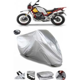 Coverplus Moto GUZZIV85 TT Gri Arka Çanta Uyumlu Su Geçirmez Motosiklet Brandası
