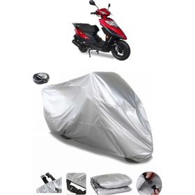 Coverplus Motolux Rossi 50 Gri Arka Çanta Uyumlu Su Geçirmez Motosiklet Brandası