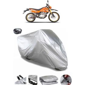 Coverplus Motoran Cross XV-250 Gri Arka Çanta Uyumlu Su Geçirmez Motosiklet Brandası