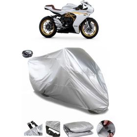Coverplus MV Agusta Superveloce 800 Gri Arka Çanta Uyumlu Su Geçirmez Motosiklet Brandası