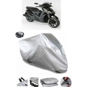 Coverplus Peugeot Geopolis 250 Gri Arka Çanta Uyumlu Su Geçirmez Motosiklet Brandası