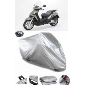 Coverplus Peugeot Geopolis 300 Gri Arka Çanta Uyumlu Su Geçirmez Motosiklet Brandası