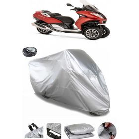 Coverplus Peugeot Metropolis 400 Gri Arka Çanta Uyumlu Su Geçirmez Motosiklet Brandası