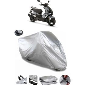 Coverplus Peugeot Speedfight 4 Gri Arka Çanta Uyumlu Su Geçirmez Motosiklet Brandası