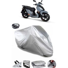 Coverplus Peugeot Tweet 200 Gri Arka Çanta Uyumlu Su Geçirmez Motosiklet Brandası