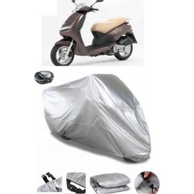 Coverplus Peugeot Vivacity 125 Gri Arka Çanta Uyumlu Su Geçirmez Motosiklet Brandası
