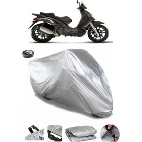 Coverplus Piaggio Beverly 250 Gri Arka Çanta Uyumlu Su Geçirmez Motosiklet Brandası