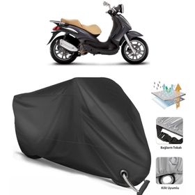 Coverplus Piaggio Beverly 250 Siyah Motosiklet Branda
