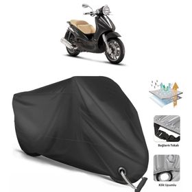 Coverplus Piaggio Beverly 500 Siyah Motosiklet Branda