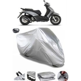Coverplus Piaggio Beverly S 400 Gri Arka Çanta Uyumlu Su Geçirmez Motosiklet Brandası