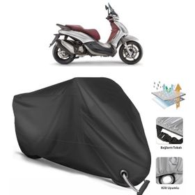 Coverplus Piaggio Beverly Sport Touring 350 i.e. Siyah Motosiklet Branda