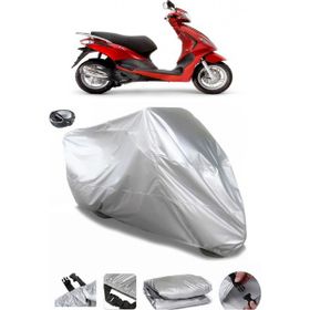 Coverplus Piaggio Fly 100 Gri Arka Çanta Uyumlu Su Geçirmez Motosiklet Brandası
