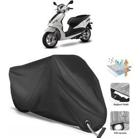 Coverplus Piaggio FLY 150 Siyah Motosiklet Branda