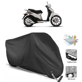 Coverplus Piaggio Liberty 200 Siyah Motosiklet Branda