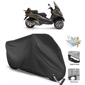 Coverplus Piaggio MP3 500 Siyah Motosiklet Branda