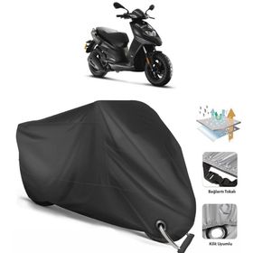 Coverplus Piaggio Typhoon 125 Siyah Motosiklet Branda