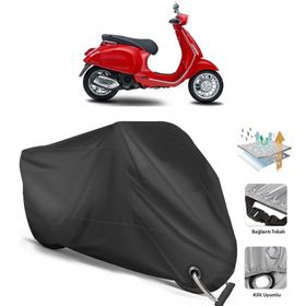 Coverplus Piaggio Vespa 150 Siyah Motosiklet Branda