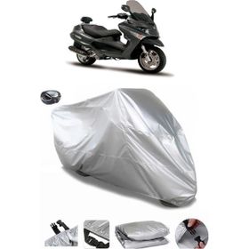 Coverplus Piaggio X Evo 400 Gri Arka Çanta Uyumlu Su Geçirmez Motosiklet Brandası