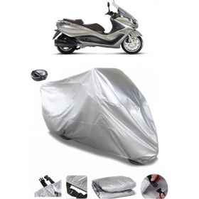 Coverplus Piaggio X10 350 Gri Arka Çanta Uyumlu Su Geçirmez Motosiklet Brandası