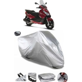 Coverplus Piaggio X7 Evo 300 Gri Arka Çanta Uyumlu Su Geçirmez Motosiklet Brandası