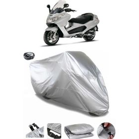Coverplus Piaggio X8 400 IE Gri Arka Çanta Uyumlu Su Geçirmez Motosiklet Brandası