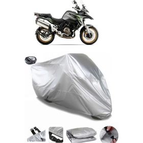 Coverplus QJ SRT 700 X Gri Arka Çanta Uyumlu Su Geçirmez Motosiklet Brandası