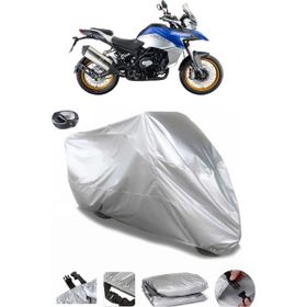 Coverplus QJ SRT 800 X Gri Arka Çanta Uyumlu Su Geçirmez Motosiklet Brandası