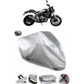 Coverplus QJ SRV 550 Gri Arka Çanta Uyumlu Su Geçirmez Motosiklet Brandası