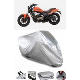 Coverplus QJ SRV550 ST Gri Su Geçirmez Motosiklet Brandası