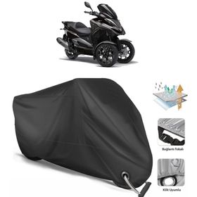 Coverplus Qooder QV3 Siyah Motosiklet Branda
